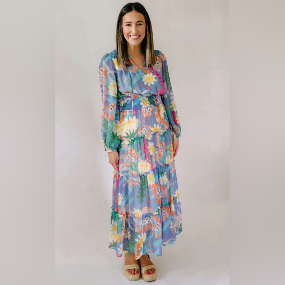 NWT! Jade Melody Tam garden glam maxi - M